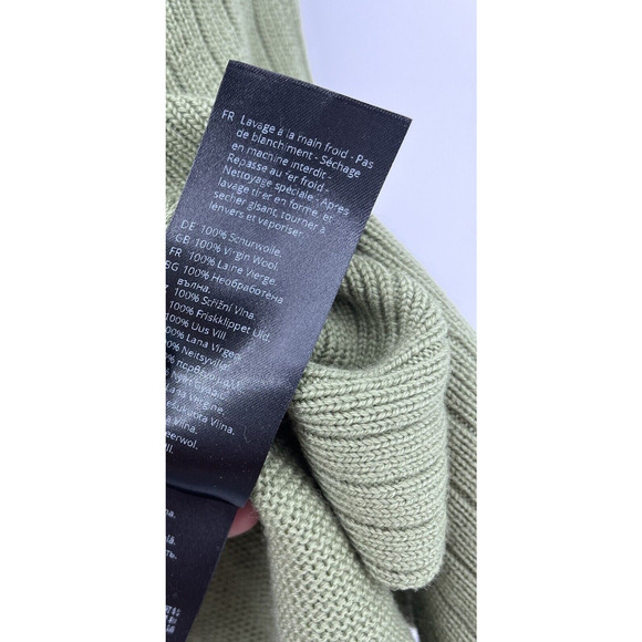 Oska Virgin Wool Waistcoat Vestigan Vest Cardigan Snap Assymetric Green Size 1 - Picture 7 of 8